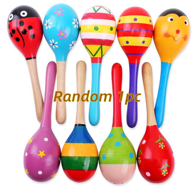 

Деревянная погремушка-шейкер натуральная для сенсорного и когнитивного развития младенца