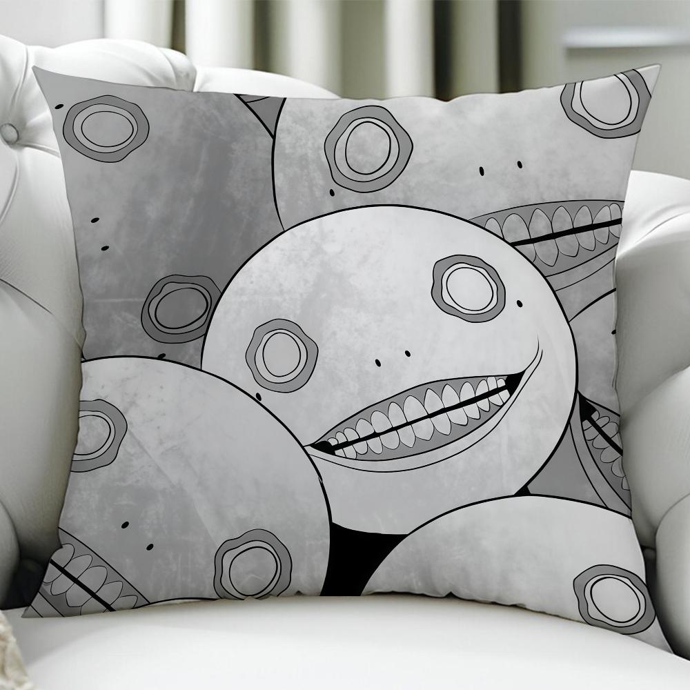Game NNieRES EEmil cushion cover Birthday Anniversary Gifts Double Sided Printed Zipper Cushion Cover Soft Skin Bedding