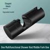 Punch-Free Adjustable Shower Head Holder with Bathroom Base