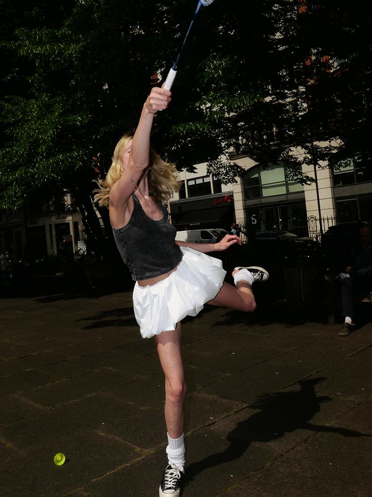 Женские юбки Y2k с рюшами и пузырьками — фото 12