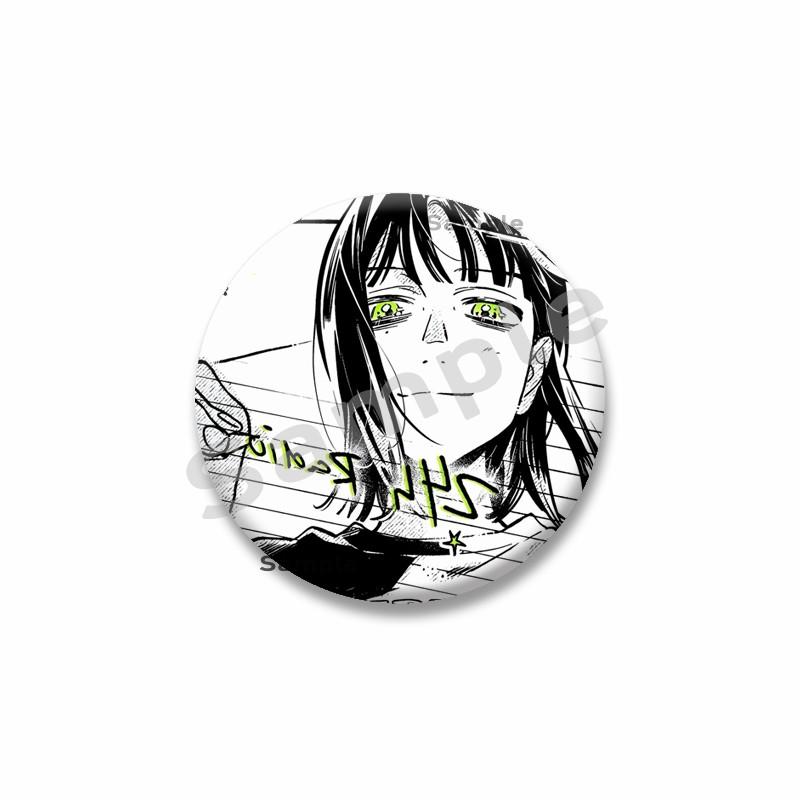 Anime The Guy She Was Interested In Wasn't A Guy At All Button Pin Cartoon Mitsuki Koga Brooch Badge Bag Hat Decor Accessories