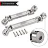 INJORA Drive Shaft D-Shaped Hole Stainless Steel Center Drive Shaft for Axial SCX24 JLU C10 Bronco Base Camp 4Runner 1/24 RC Crawler Upgrade Parts