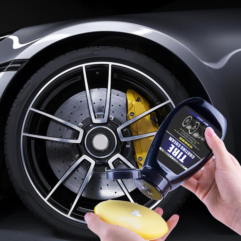 Rukjmqi Tire , Wheel Polish, Wet Tire Shine Polish | UV Resistant Wheel Dressing