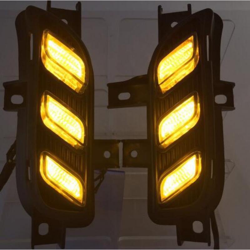 Compatible LED Guide and Fog Lights for 2016-2017 Kia K3 Daytime Running Lights