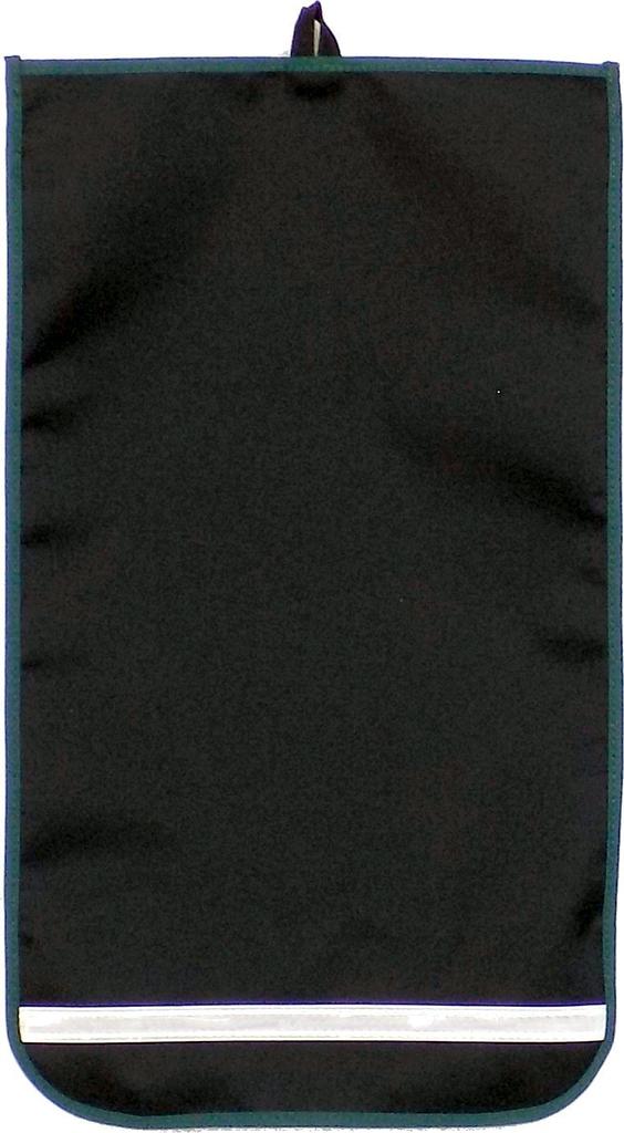 School Made In Japan School Bag Cover with Reflective Tape Fabric X Green (For Wide-size Bags) (Black Trim)