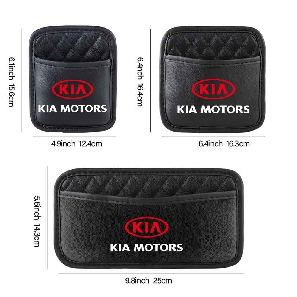 2026 Hot Car Sticker Car Storage Pocket Seat Back Bag Auto With Adhesive For Kia Sportage Rio 3 Soul Picanto EV6 Cerato Niro Tel