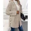 Autumn and Winter Women's Hooded and Velvet Jacket, Double-sided Velvet Cardigan, Long Sleeved Casual War… More