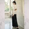 JK&JS Acetate Mermaid High-Waist Long Skirt