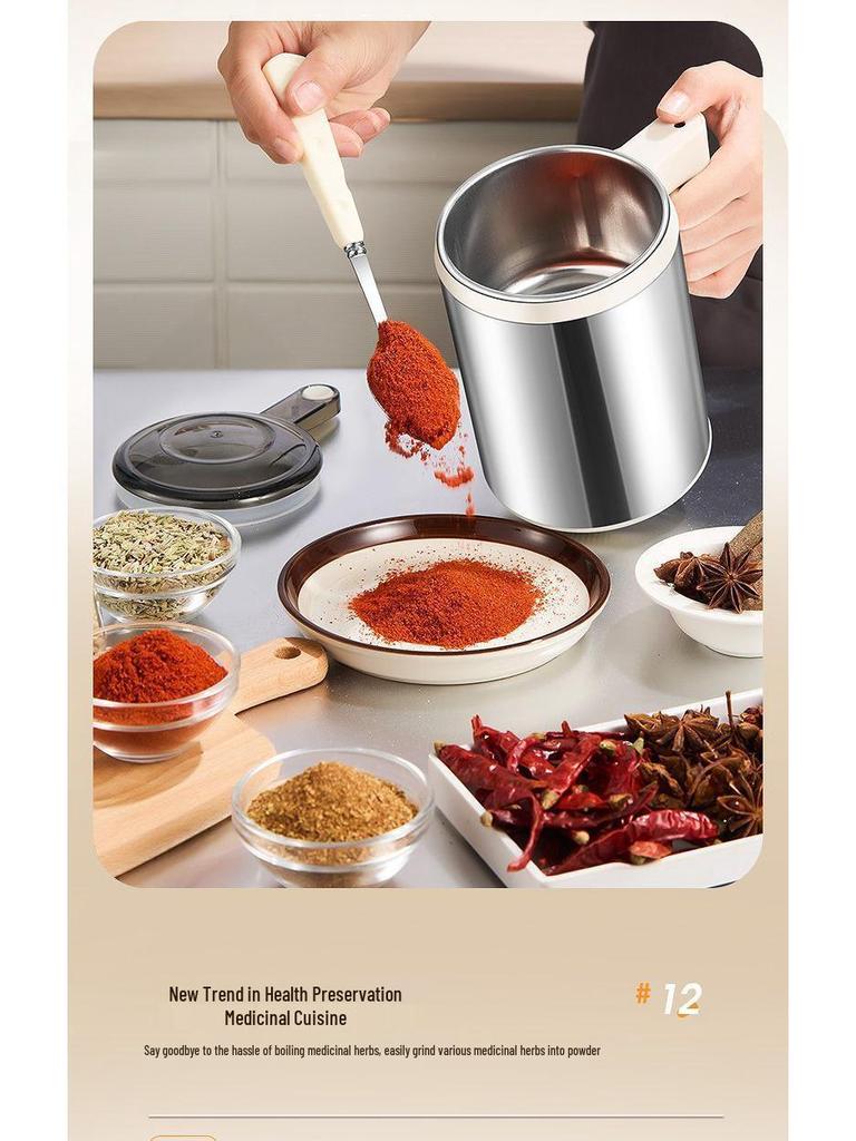 Ultra-Fine Grain and Cereal Crusher: Compact Household Grinder