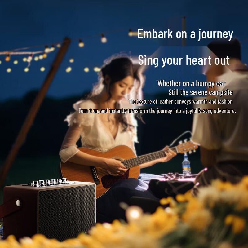 Newman K22 Portable Karaoke Speaker with Dual Mics