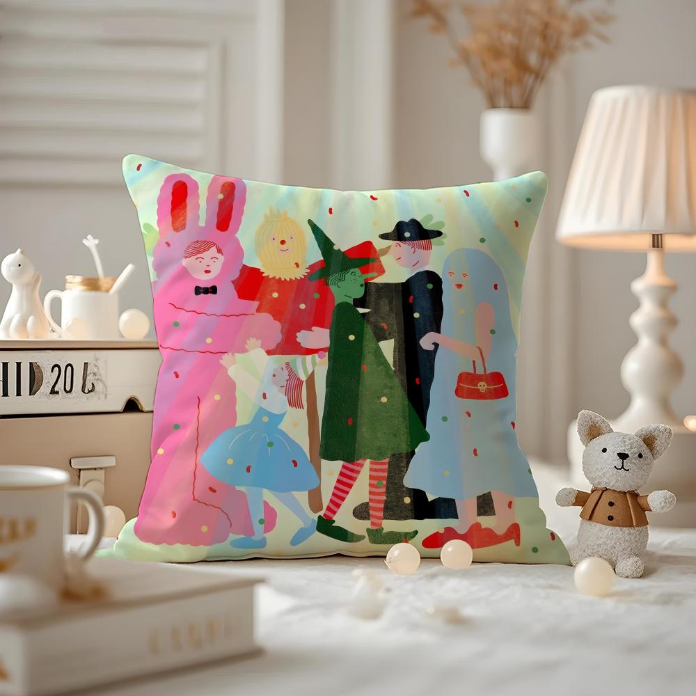 Love And Relationships In Everyday Life Cushion Cover Pattern Printed Pillowcase For Living Room Sofa Cushion Cover & Bedroom De