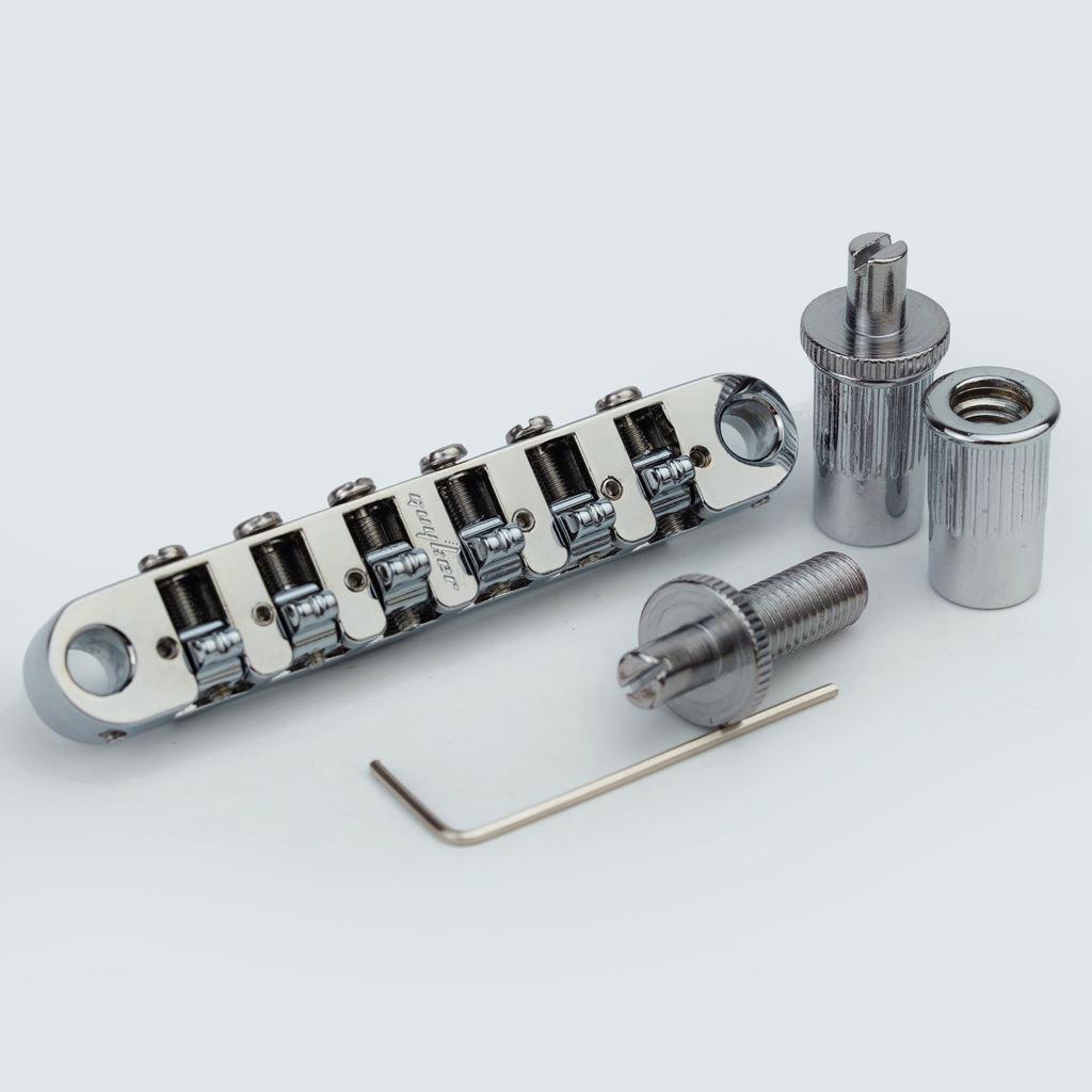 Guyker Adjustable Locking 6 String Guitar Bridge Zinc Alloy For Electric Guitars Gm007