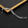 Titanium Steel Cuban Link Bracelet Men Women Geometric Design Hypoallergenic Durable Fashion Jewelry