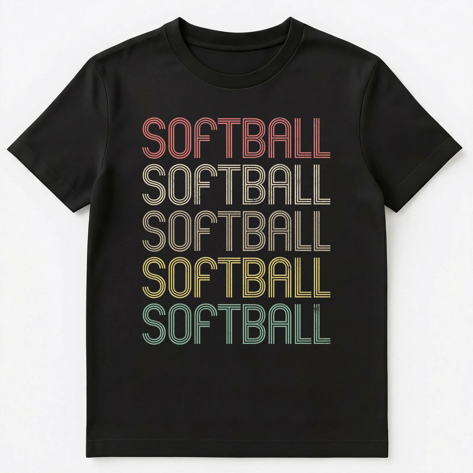 

Retro Style Softball Unisex T-Shirt L