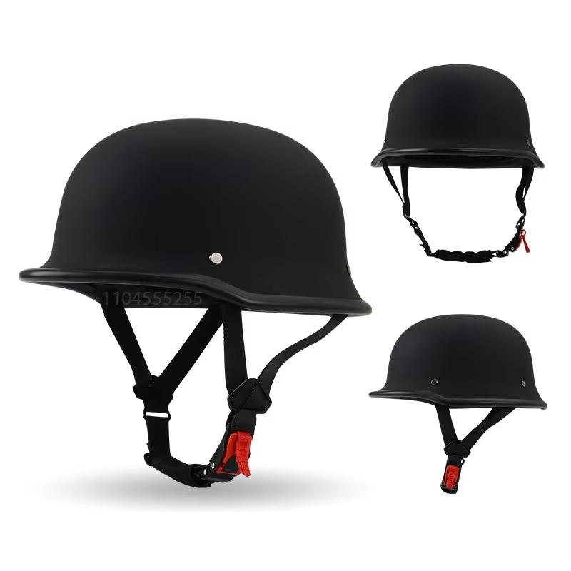 Motorcycle Helmet Retro German Vintage Moto Helmet Half Face Riding Casco Moto Helmet ECE DOT Approved Capacete Moto Equipment