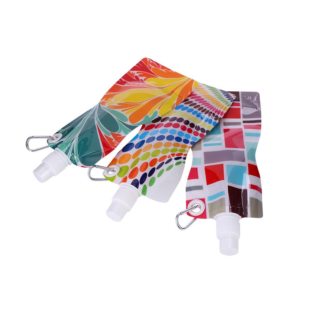 580ML Folding Portable Water Bag Hiking Camping Cycling Sport Bottle