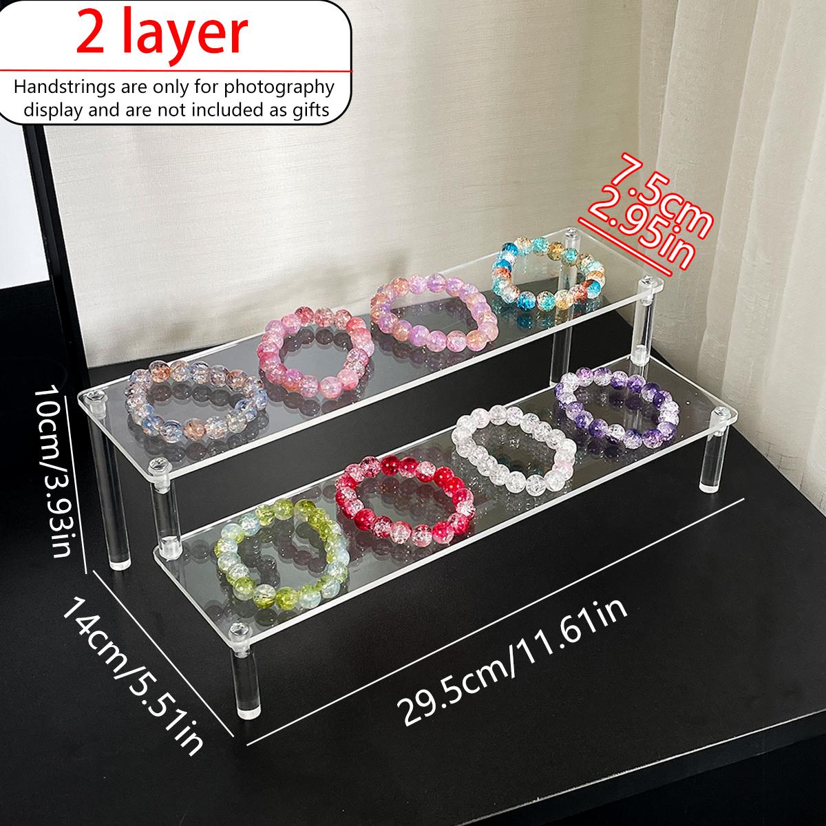 

1pc Bracelet Jewelry Acrylic Display Stand Transparent/Black Jewelry Storage Stand Dressing Table Display Stand Store Stand