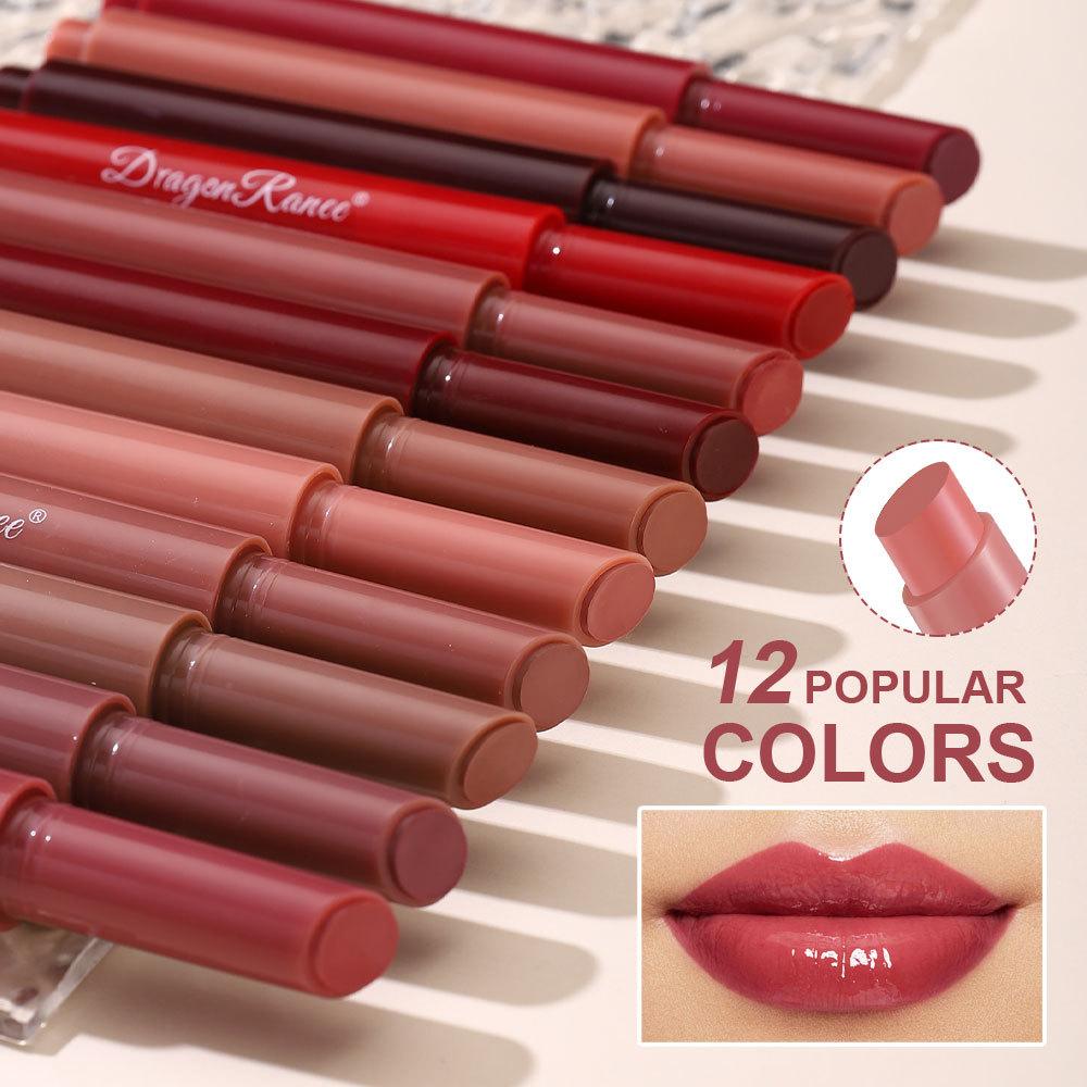 Lip Press Lippenstiftstift Lipgloss Feuchtigkeitsspendender Lipgloss Spiegel Falten auf den Lippen ausgleichend Feuchtigkeitsspendender Lippenstift