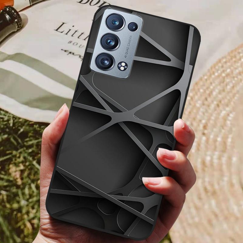 Für Oppo Reno 6 Pro 5G CPH2247 Hülle Silikon Rückseite Handyhülle Für Oppo Reno 6 Pro 5G CPH2249 Hüllen Reno6 Pro Weiche Stoßstange