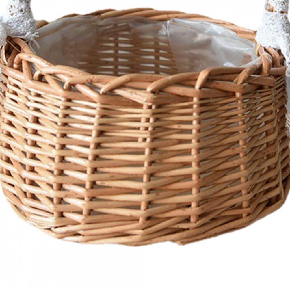 Storage Basket. Flower Flower Pot Fresh Rattan Gifts