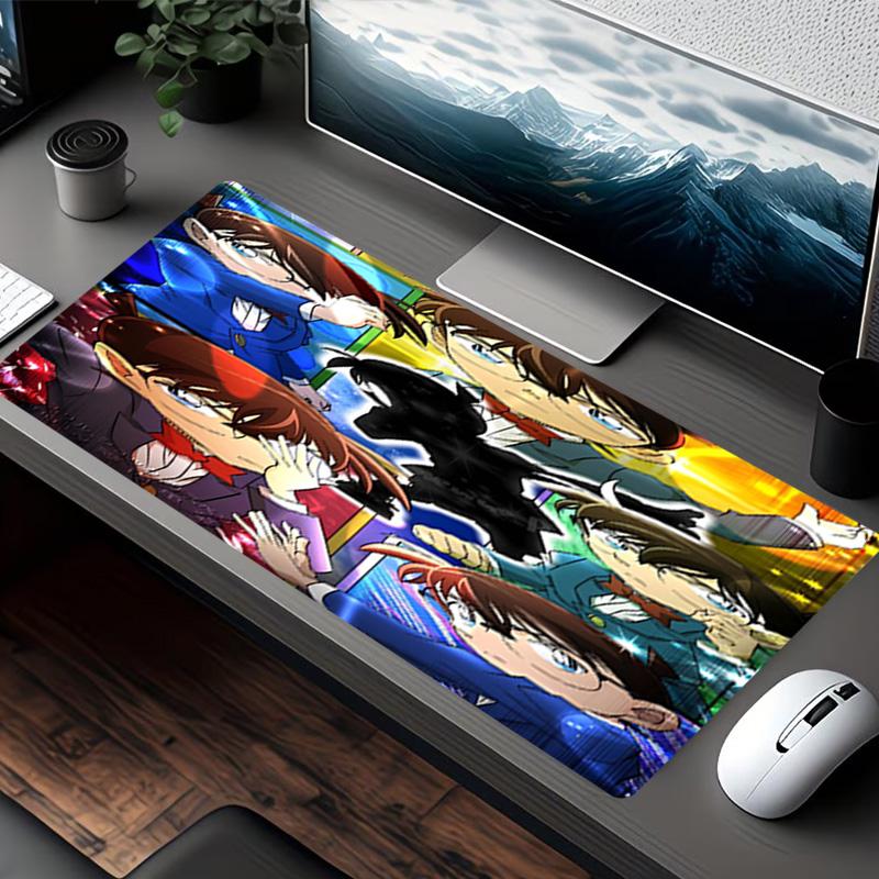Detective Conan Print Mouse Pad, for Keyboard Pad Laptop PC Mat for Office Home Use, Desk Decor, Perfect Birthday Gift for Gamers