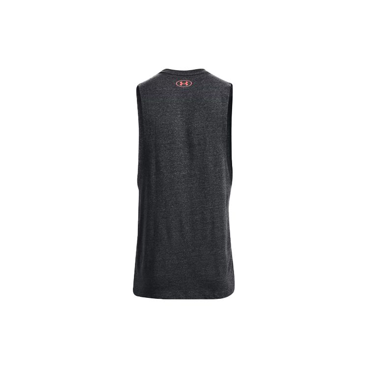 Under Armour Project Rock Graphic Loose Basketball Vest Men Tops Black 1367126-001