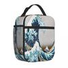 Bestselling The Great Wave Off Kanagawa By Katsushi Pastel Insulated Snack Tote Office Daily Thermal Tote