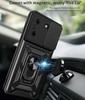 Slide Lens Camera Protective Armor Funda for Tecno Pova 5 Case Magnetic Ring Kickstand Holder Cover Shockproof Phone Capa