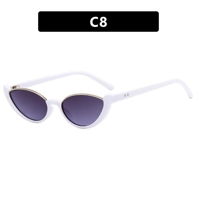 Luxury Sunglasses  Classic Cat Eye Lower Frame Sunglasses Women Retro Sun Glasses Ins Eyeglasses Sunglass Men