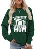 Football Cheer Mom Plus Size Loose Comfortable Hoodie