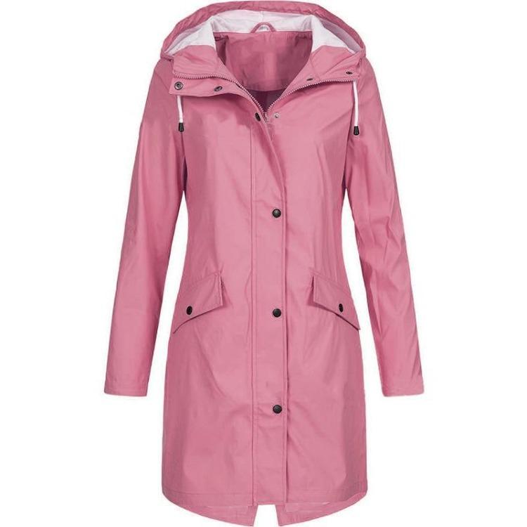 Women's Mid-Length Windbreaker Jacket for Autumn Winter Outdoor Mountaineering New Hot Trendy