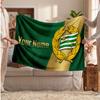 Hammarby Personalized Fleece Blanket With Football Logo, Custom Name Text Soft Warm Home Throw Blanket