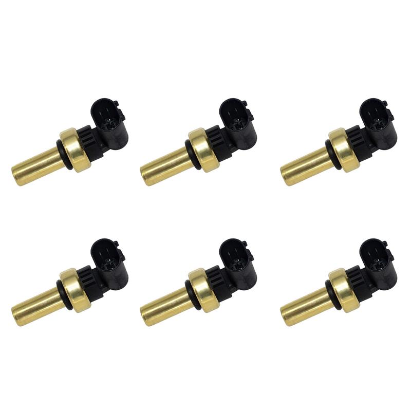 

6X Engine Coolant Temperature Sensor 213-4688 55591401 For Buick Chevy Cruze Express GMC Savana 3500 4500 Gold Black
