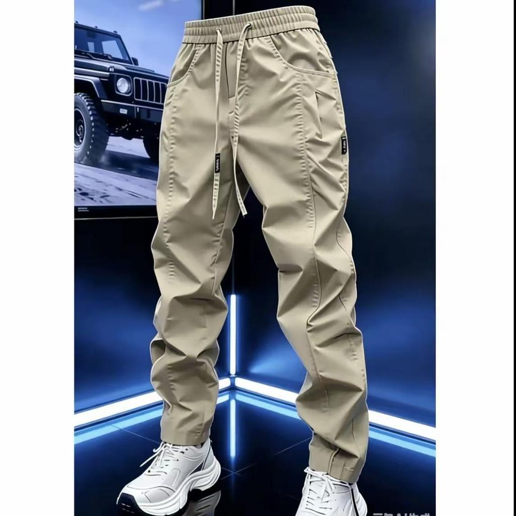 Summer new men's trend loose casual pants high quality daily versatile ruffian handsome fashion simple small feet trousers