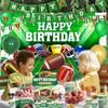 177 Pcs Football Birthday Party Decorations Football Themed Birthday Party Supplies Include Balloon Banner Tablecloth Backdrop for Boy Girl Sport