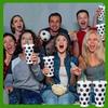 710ml Plastic Football Cup Reusable Drinking Cup, Match Day Party Reusable Sports Cup, Sports Fan Exclusive Straw Cup