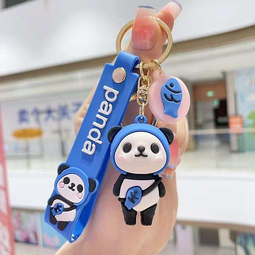 Cartoon Niedlicher Riesenpanda Schlüsselanhänger Sichuan Frucht Roter Panda Tasche Anhänger Anhänger Bodenmarketing Kleines Geschenk