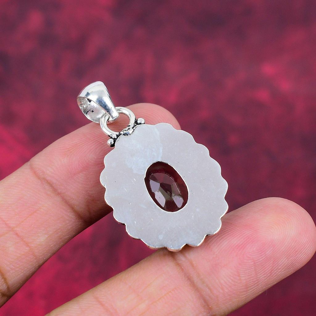 Smoky Topaz Pendant, 925 Solid Sterling Silver Gemstone Jewelry, Handmade Pendant, For Thanksgiving