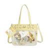 New Original Y2K Ita Bag Subculture Punk Goth Pu Large Capacity Crossbody Bag J Girls JK Uniform Shoulder Bag Ulzzang Itabag