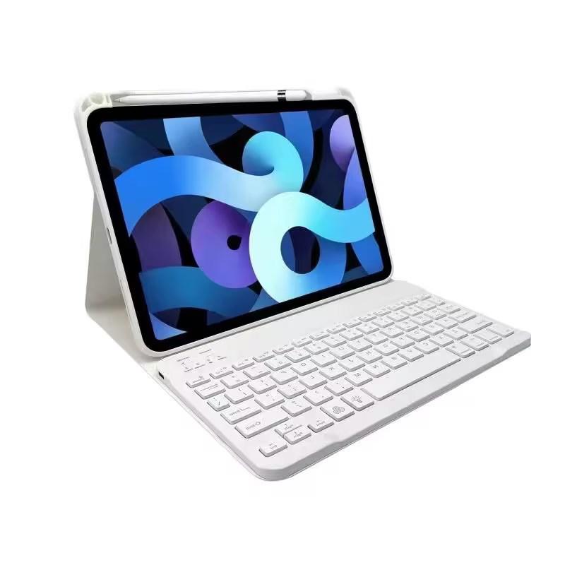 

10,9-дюймовий iPad Air4/5 Магнітна обкладинка-клавіатура зі знімною Bluetooth-клавіатурою та слотом для стилуса iPad 10th Gen білий