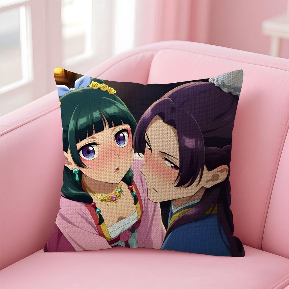 

TThe ApothecaryY Diaries Cushion Cover Natural Linen Pillow Case DoubleSided Print Decorative Sofa Pillowcase Home Decor Gift 30x30cm