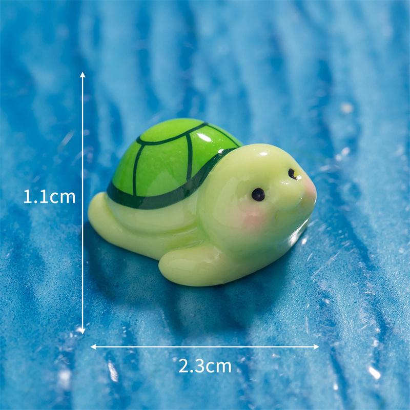 1Pcs Cartoon Cute Little Turtle Mini Doll Micro Landscape Ornament Dollhouse Home Garden Craft Decoration Diy Garden Accessories