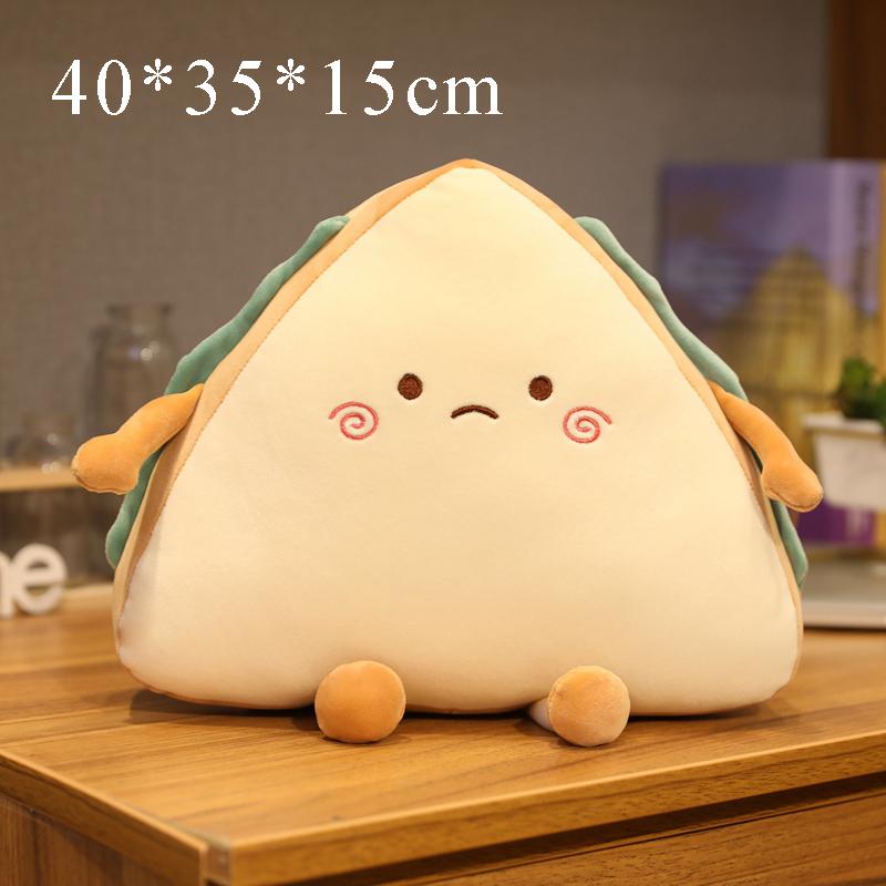 1pc 30/40CM Simulation Sandwich Pillow Plush Toys Kawaii Stuffed Soft Cake Sofa Cushion Dolls Creative Toys for Children Baby