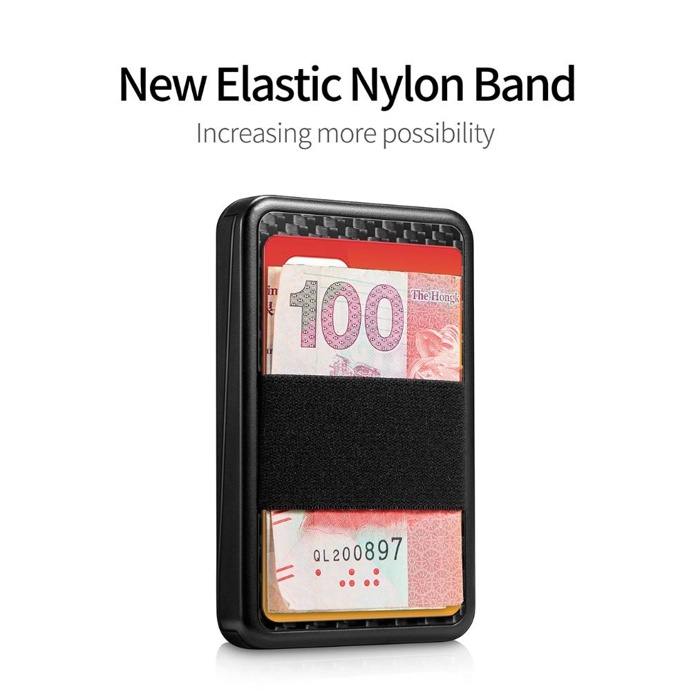 

Новый карбоновый ящик для карточек с выдвижным ящиком для мужчин и женщин, визитница для банковских карт и ID-карт, кошелек с RFID-защитой