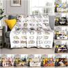 1PC Cute Cat, Cartoon Blanket, All Season Lightweight Home Office Outdoor Nap Multifunctional Blanket