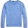 Polo Crew Neck Pullover Long Sleeve Sweatshirt Men Sweatshirt Light-Blue 710899996015
