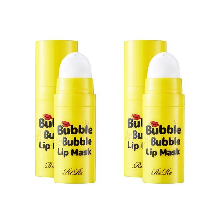 

RIRE Bubble Bubble Lip Mask Lemon - Exfoliating & Brightening Lip Care - 12ml x 2pcs
