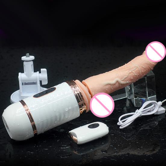 Women Masturbator Vibrator Telescopic Penis Dildo G-spot Massager Flirting Toy