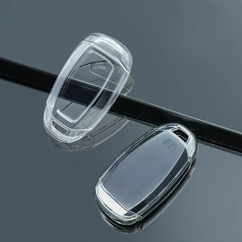 Soft Tpu Car Key Cover Transparent Case For Hyundai Elantra Grandeur Accent Solaris Sonata Palisade Kona Creta I20 I30 Ix35 Ix25