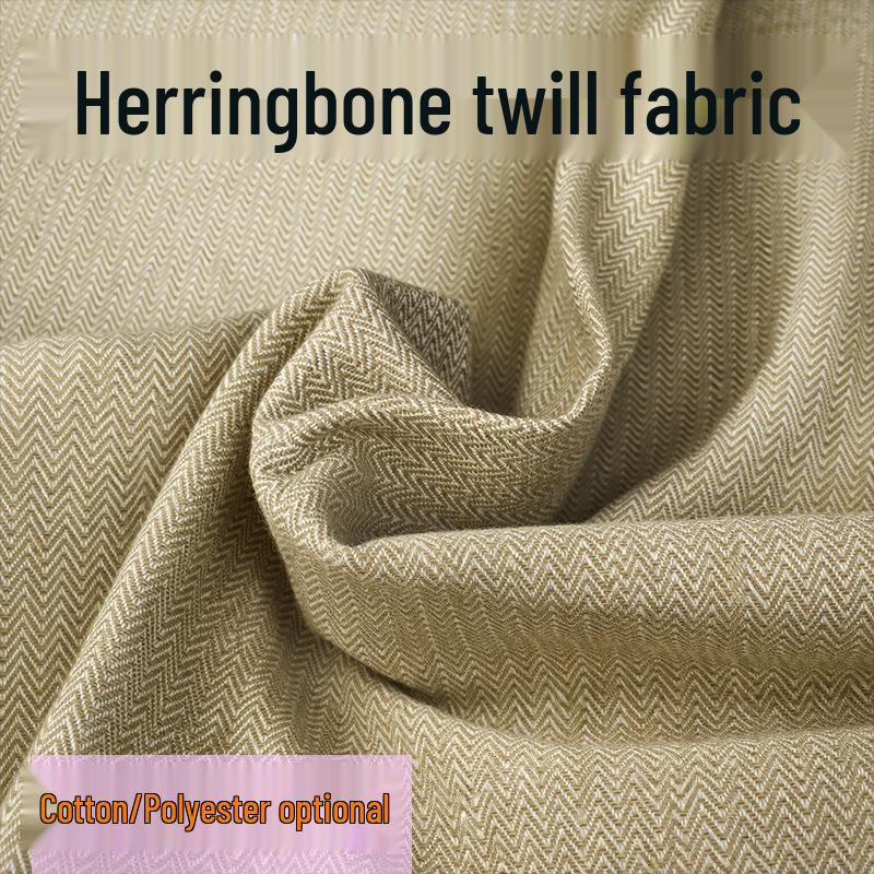 Cotton-Polyester Herringbone Twill Fabric for Outerwear, Trousers, and Luggage Scattered Cut